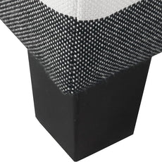 HomePop Home Decor | K7342-F2262| Classic Square Storage Ottoman with Lift Off Lid | Ottoman with Storage for Living Room & Bedroom, Black Plaid Large