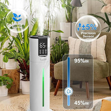 8L Humidifiers for bedroom, Humidifiers large room up to 500 sq ft, Easy to Clean Humidifier with Fully Washable Parts, Ultrasonic Cool Mist Humidifier for Home Plants Baby Nursery Office