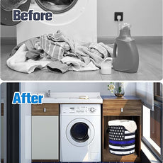 American Flag Thin Blue Line Flag Laundry Basket Foldable Oxford Cloth Funny Tote Bag Laundry Hamper Clothes Storage Bucket Organizer For Bathroom/Laundry Storage /Bedroom17.7x13.7 Inch