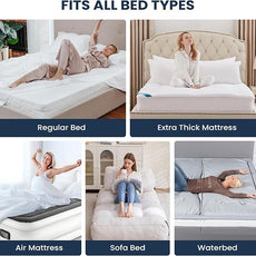 Queen Size Mattress Pad Cotton Top Mattress Cover Quilted Fitted Mattress Protector with 18-22