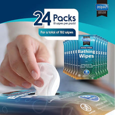 Body Wipes for adults bathing no rinse | Adult Wash Cloths Extra Large, Bathing Wipes for Incontinence, 8