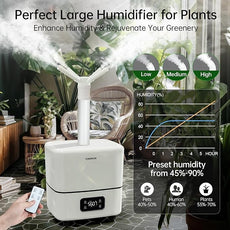 YOKEKON Humidifier Large Room 30L/7.93Gal, 5000 sq.ft Commercial Whole House Humidifier, Top-Fill Humidifiers for home with Extension Tube, Ideal for Plants, Office, Warehouse & Greenhouse