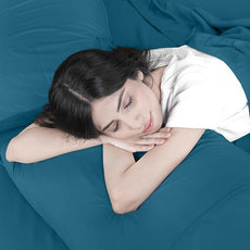 Utopia Bedding Full Sheet Set – 4 Piece Bed Sheets for Full Size Bed, Soft and Breathable Microfiber, Includes 1 Fitted Sheet, 1 Flat Sheet and 2 Pillowcases (Denim Blue)