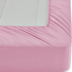 Amazon Basics 7 Piece Soft Microfiber Kid's Bed-in-a-Bag Bedding Set, Full/Queen, Pink, Solid