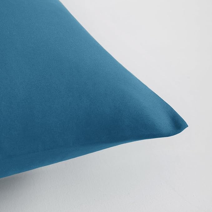 FLXXIE Body Pillow Cover - Super Soft Microfiber 20x54 Body Pillow Case - Envelope Closure, Wrinkle, Stain Resistant Teal Body Pillow Cover, 20x54, Teal