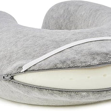 Amazon Basics Memory Foam Semicircular Neck Pillow, Grey