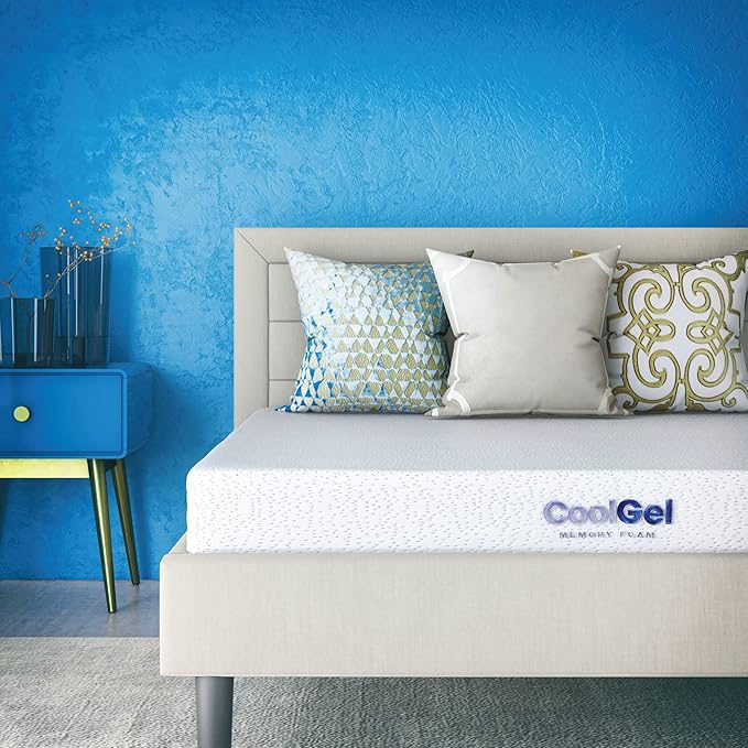 Classic Brands Cool Gel Gel Memory Foam 6-Inch Mattress | CertiPUR-US Certified | Bed-in-a-Box, Twin XL