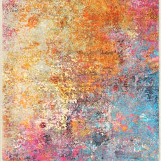 Lahome Modern Abstract Area Rug - 2x3 Small Kitchen Rug Washable Rugs for Entryway Colorful Bathroom Rug Non Slip, Rainbow Contemporary Front Indoor Doormat Floor Throw Carpet for Bedroom