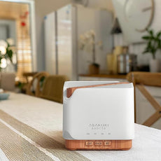 ASAKUKI 700 ml Premium Essential Oil Diffuser, 5 in 1 Ultrasonic Aromatherapy Fragrant Oil Vaporizer Humidifier, Timer and Auto-Off Safety Switch, 7 LED Light Colors