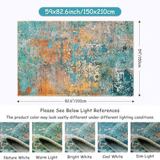 Lahome Modern Abstract Area Rugs 5x7, Large Washable Rugs for Living Room Bedroom Non Slip, Colorful Indoor Floor Carpet for Dining Room Apartment Dorm Kids Nursery Home Decor