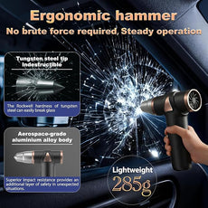 4-in-1 Mini Air Duster, Electric Dust Cleaner Pocket Size, Rechargeable Cordless Aluminum Dust Blower for Computer Keyboard Air Bed Car Emergency