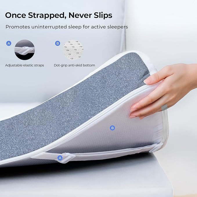 Cooling Mattress Topper Twin Size 3 Inch, Cooling Gel & Bamboo Charcoal Memory Foam Mattress Topper for Back Pain Relief, Firm Dual-Layer Foam Bed Pad with Removable Cover College Dorm