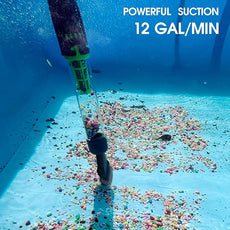 All in ONE Rechargeable Pool & Spa Vacuum 90 Mins Working for Hot Tub, Small Above Ground&Inground Pool, Magnetic Drive Tech, Spa Skimmer Net, Brush,25µm Ultra Fine Mesh Filter