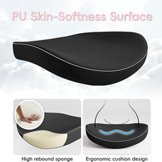 Office Home Ergonomic Desk Chair-Computer X-Shaped Chair Mesh PU Leather with Adjustable Lumbar Support-Executive Chair High Back with Headrest Flip-Up Arms for Long Hours (Light Black)