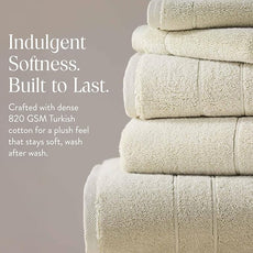 Brooklinen Super-Plush Turkish Cotton Hand Towels - Set of 2 - Cotton, 820 GSM, Highly Absorbent, Machine Washable, Perfect for Home & Bathroom (20