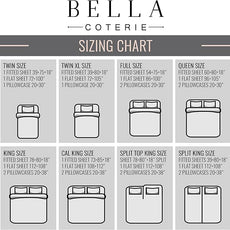 Bella Coterie Luxury Bamboo Viscose Twin XL Size Sheet Set | 100% Organically Grown | Ultra Soft | Cooling for Hot Sleepers | 18