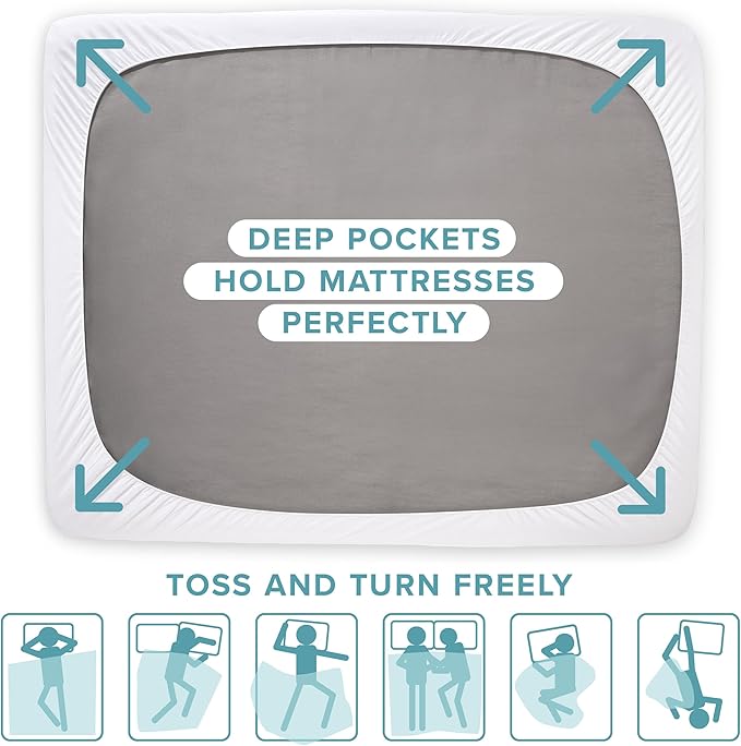 Bare Home Twin Waterproof Quilted Mattress Protector - Cooling Mattress Pad - Protect Against Spills - Easy Wash - Elastic Cover - Dorm Essentials - Stretchy - Fits up to 15 Inches Deep (Twin)