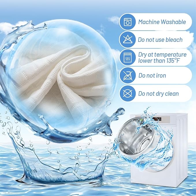 Premium Bamboo Mattress Protector – Full Size, Waterproof, & Ultra Soft Breathable Noiseless Washable Bed Mattress Cover for Comfort & Protection MC02FULL-T