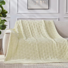 Knitted Weighted Blanket for Adult, Chunky Knit Weighted Throw for Sleep 48