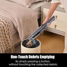 Handheld Vacuum Cordless, Lightweight 1.4lb with Powerful Suction, Charging Dock, Single Touch Empty and Detachable Dust Cup (Frosted Silver)