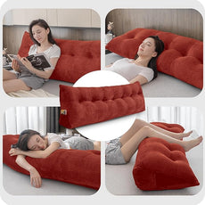 Large Bolster Triangular Headboard Wedge Backrest Positioning Support Bed Rest Reading Pillows Headboard Wedge Pillows for Day Bed with Removable Cover