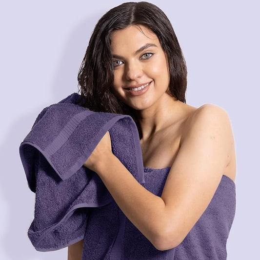 Chakir Turkish Linens | Hotel & Spa Quality 100% Cotton Premium Turkish Towels | Soft & Absorbent (6-Piece Hand Towels, Plum)