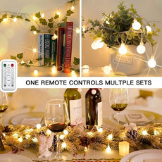 suddus Globe String Lights for Bedroom, 100 Led Fairy Lights Plug in, String Lights Indoor for Christmas Tree, Classroom, Wall, Window, Wedding, Party, Thanksgiving Decor, Warm White