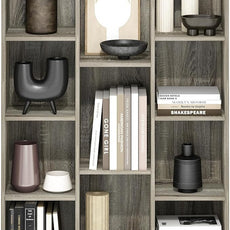 Furinno LUDER Book Shelf, 11-Cube Bookshelf, Reversible Bookcase, 9.4 x 29.1 x 41.7, for Living Room, Bedroom, Home Office, French Oak