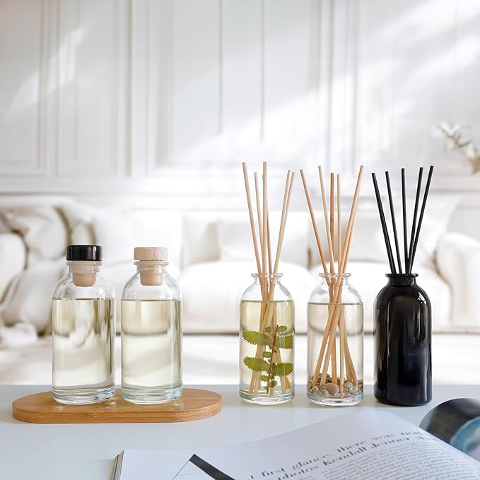 Urban Naturals Balsam Forest Reed Diffuser Oil Set - Real Juniper and Pine Cones – Fragrance Notes of Fraser Fir, Evergreen, Pine, Woodsy Cedar and Sandalwood – Vegan 3.75 Ounces – Made in The USA