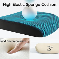 TRALT Office Chair - Ergonomic Office Chair with Back Support, Computer Chair - Home Office Desk Chair, 330 lbs Wide Seat Big and Tall Office Chairs with Headrest, Comfy Desk Chairs (Black)