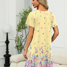 Ekouaer Women Robe Zipper Front Mumu Duster Robes Zip Up Housecoat Soft Sleepwear with Pockets