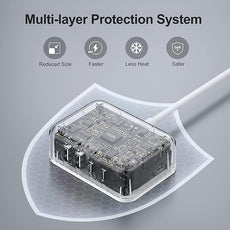 USB C Charger Block, 45W 4 Port USB C Fast Charging Station Hub Cube Brick for Multiple Devices, Travel Charger USB Power Strip Adapter Plug for iPhone 17 16 15 14 Pro Max, iPad, MacBook Air, Samsung