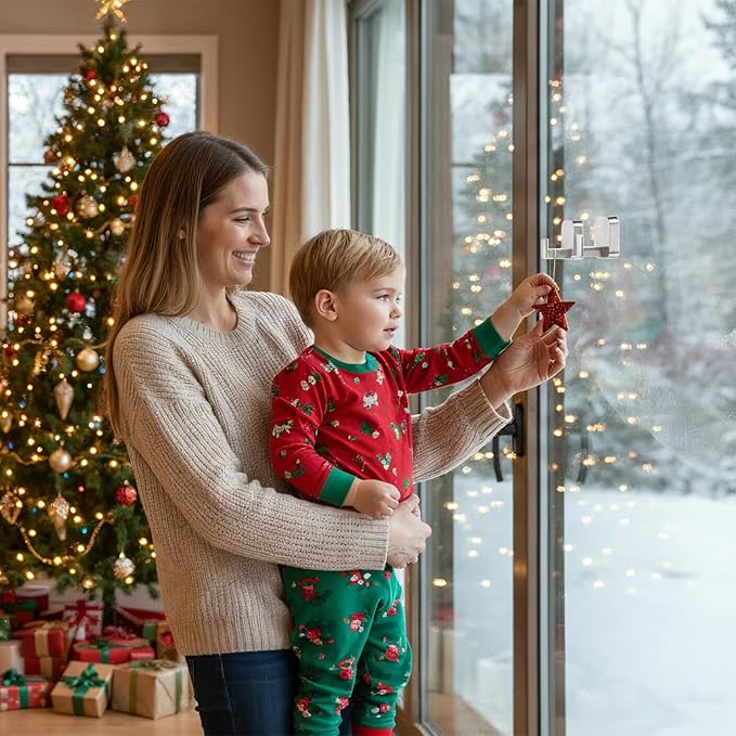 TAILI Thickened 304 Stainless Steel Bathroom Suction Hook for Towel, Loofah, Bathrobe, Patented Strong Suction Cup Holder, Damage-free Hanging Glass Shower Wall Hook, Hold Up to 11 Lbs, 2 Pack, Silver