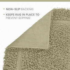 Martex 100% Cotton Ringspun Bath Rug Super Soft Super Absorbent Essential Bathroom Rugs Non-Slip Bath Mat Quick Drying Bath Mat Sea Green