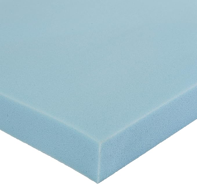 Amazon Basics Queen Mattress Topper, Cooling Gel-Infused, CertiPUR-US Certified, 2 inches, Blue