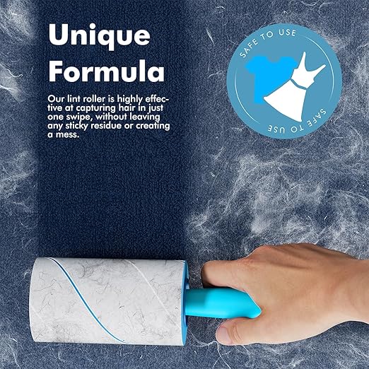 Lint Rollers for Pet Hair Extra Sticky, 1200 Sheets Mega Value Set Lint Rollers for Pet Hair Removal, Dog and Cat Lint Remover for Clothes, Furniture, Carpet