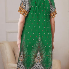 Ekouaer Women Robe Zipper Front Mumu Duster Robes Zip Up Housecoat Soft Sleepwear with Pockets