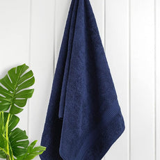 Cotton Paradise 4 Piece Turkish Bath Towels for Bathroom, 100% Cotton Extra Large Soft Plush Towels Bathroom Set, Navy Blue