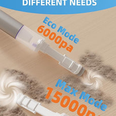 Cordless Car Vacuum, 4 in 1 Portable Mini Handheld Vacuum Cleaner with 15000pa Suction Power, 2 Suction Modes & Multi-Nozzles for Car Home Office Pet, Silver