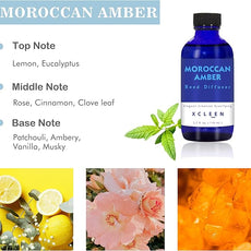 Reed Oil Diffuser Set, Fragrance Diffuser - Floral Notes, Vanilla, Cinnamon & Amber, Includes 6 Rattan Scented Sticks Diffuser Reeds, Home & Office Decor, 110ml/3.7oz