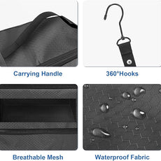 Suitcase Organizer, Travel Luggage Organizer Portable Hanging Travel Shelves Collapsible Hanging Packing Cubes for Carry on Suitcase