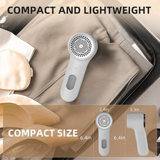 Fabric Shaver, Electric Lint Remover, Rechargeable Lint Shaver, Household Essentials for Clothes, Upholstery, Furniture, Sweater Defuzzer to Remove Pilling, Battery Operated, Birch