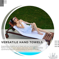 100% Cotton Hand Towel Set of 4, (16 x 28 inches) Sustainable, Soft, Highly Absorbent, Quick Drying, Combed Cotton Hand Towels Pack of 4 Ideal for Hotels, Spa, Bathroom, Dorm, Black