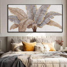 CHUDANHAO Botanical Wall Art Vintage Pictures Wall Decor Grey and Gold Photo Prints Line Wall Hangings 24