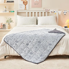 yescool Weighted Blanket 5 Pounds Weighted Lap Blanket, Glow in The Dark Star Heavy Blankets, Warm Minky Weighted Throw Blanket Gift for 40-60lbs, 36