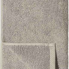 Amazon basics 100% cotton Lightweight quick-dry hand towel, 8-pack, Platinum, 28