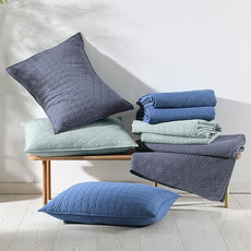 HORIMOTE HOME Sprout Green King Size Quilt Set - Soft Microfiber Bedspread with 2 Shams, Lightweight & All-Season Geometric Coverlet for Cozy Bedding