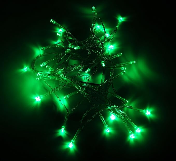 Karlling Battery Operated Green 40 LED Fairy Light String Wedding Party Xmas Christmas Decorations(Green,20 Pack)