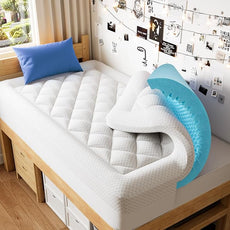 PERLECARE Twin XL Mattress Topper 4 Inch, Plush Support for College Dorm Room Essentials, 2.5 Inch Soft Cooling Gel Memory Foam Plus 1.5 Inch Pillow Top Cover, CertiPUR-US Certified
