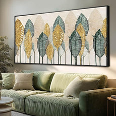 CHUDANHAO Vintage Wall Decor Gold Foil Wall Art Abstract Home Decorations Textured Artwork for Walls 24